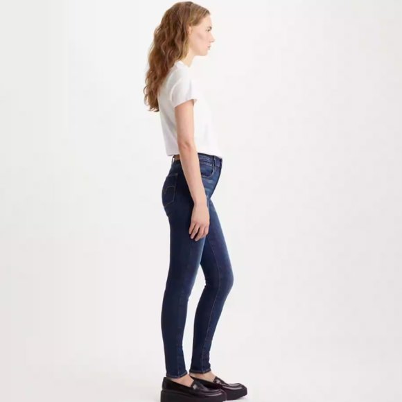 Levi's 👖 720 High Rise Super Skinny Jeans Size 31x30 Dark Wash - Picture 2 of 14